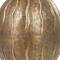 12" Brass Metal Snakeskin Inspired Vase with Dimensional Wavy Accents